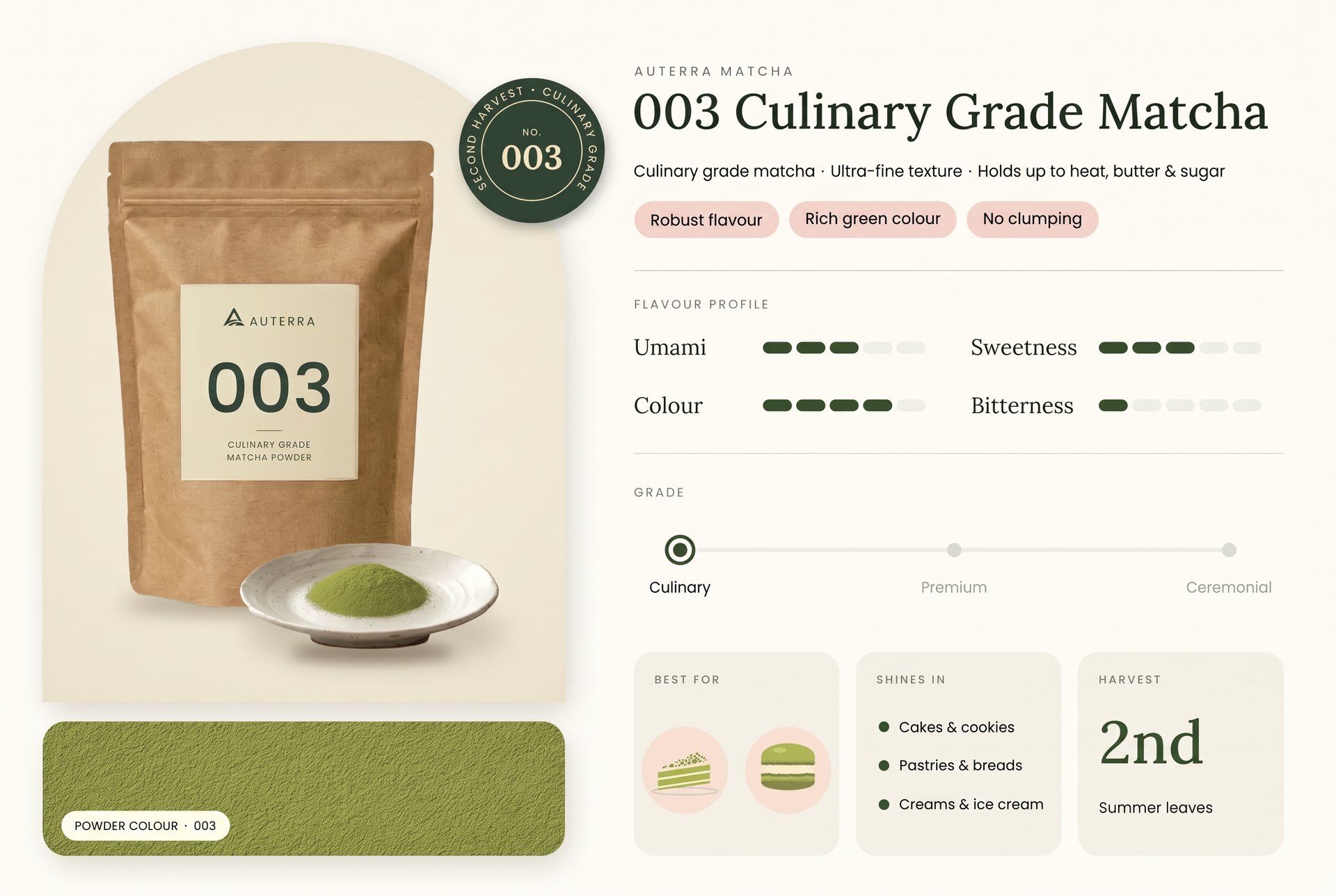 Auterra Matcha 003 product card